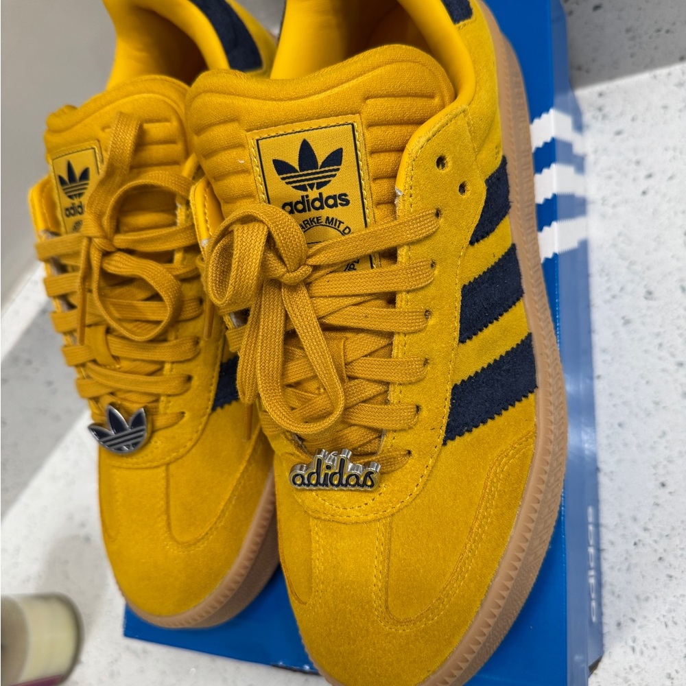Adidas Samba XLG in Mustard and Black